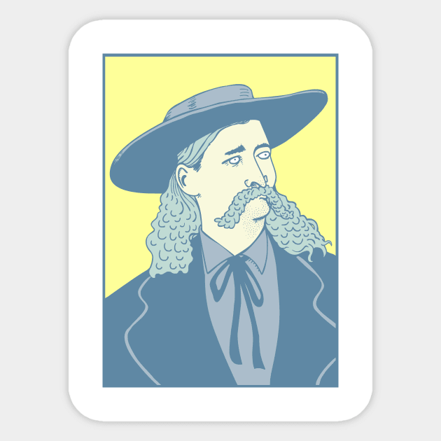 WILD BILL Sticker by TheCosmicTradingPost